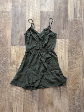 Express Ruffle Surplice Dress